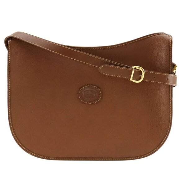 GUCCI Interlocking G Shoulder Bag 001.084.1036 Old Gucci Brown Calfskin Women - Picture 1 of 12